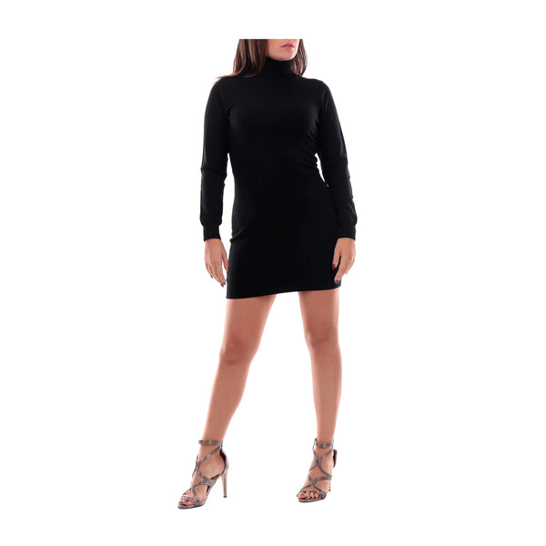 Yes Zee Abito corto Abito Donna dolcevita corto Nero A24 - YESZEEA002RU00 - 0801 - XS - Francavilla Moda